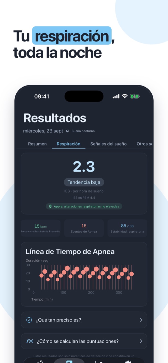 Tu respiración, toda la noche: SEI, estabilidad respiratoria y la línea de tiempo de las pausas